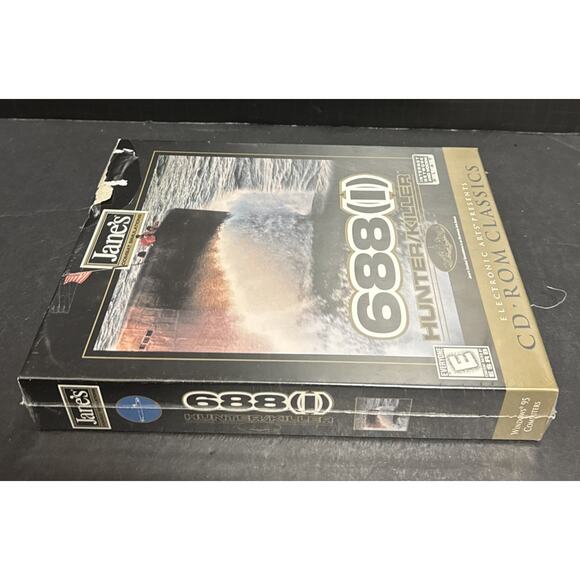 Jane's Combat Simulation 688(I) Hunter/Killer Sub PC CD-ROM Sealed Box Damage - Picture 6 of 6